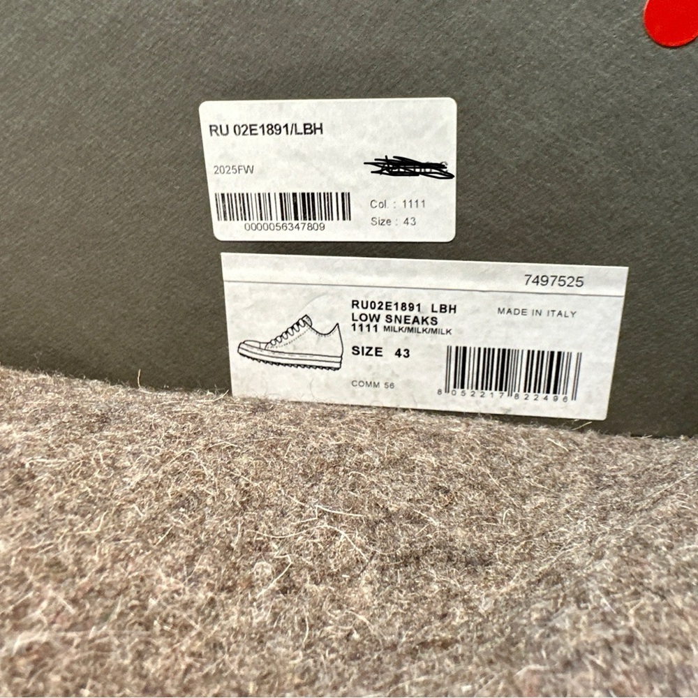 Rick Owen’s FW25 Concordians, Low Sneakers, Leather-NEW - Picture 3 of 12